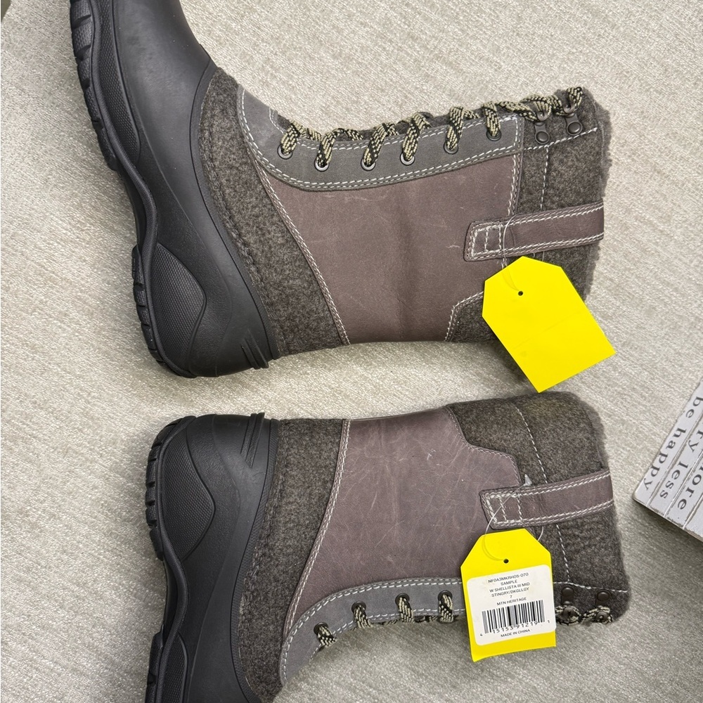 The North Face Women’s Winter Grey Snow Boots Size 7 Waterproof NWT No Box - Picture 3 of 5